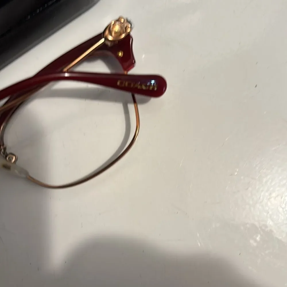 COACH HC5104B 9331 Burgundy Rose Gold Womens Cat Eye Eyeglasses 51-17-140